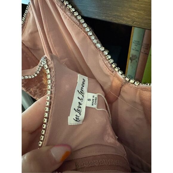 NWT For Love & Lemons x Revolve Shai Maxi Gown in Pink Size Small - Picture 7 of 10